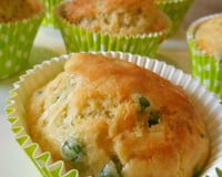 Cakes aux petits pois & comté