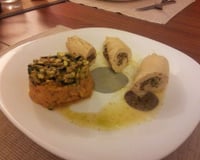 Roulades de poulet farcies de poivron et st-Moret