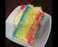 Rainbow Cake facile