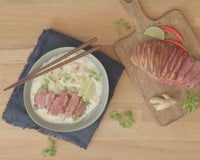 Bouillon thaï au Magret de Canard et lait de coco