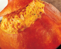 Potimarrons d'Halloween farcis à la truite