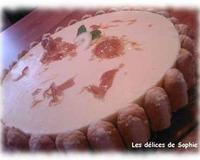 Bavarois sucré mais légerement acidulé