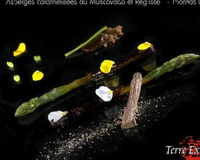 Asperges caramélisées au Muscovado et Réglisse
