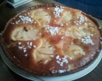Une bonne tarte bourdaloue, l'alliance de la poire et de l'amande.Recette très simple à réaliser.