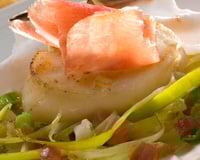 Coquilles Saint-Jacques au jambon Serrano
