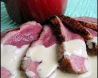 Filet de canard sauce au foie gras