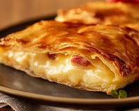 Feuilleté au jambon et au fromage