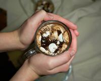 Le chocolat chaud de mon enfance, velouté et bien chocolaté...