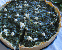 Tourte aux épinards et chèvre