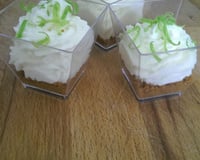 Mousse au citron vert sur son lit de spéculoos