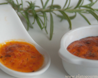 Flans de poivrons rouges