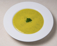 Velouté de courgettes au curry