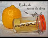 Poudre de zestes d'agrumes séchés