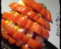 Mille-feuilles tomates mozarella