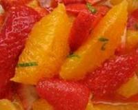 Salade fraises - oranges