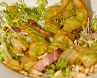 Salade de ravioles du Dauphiné en friture