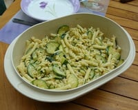 Mêli-mêlo de pâtes et courgettes