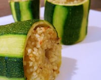 Cannellonis de courgette & semoule