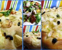 Des focaccias gouteuses et originales pour accompagner des salades.