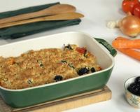Une saveur en plus pour ce crumble de légumes.
