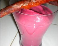 Soupe rose de betterave au kiri