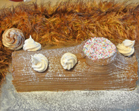 Bûche chocolat café