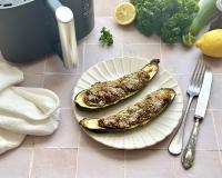 Courgettes farcies à la viande au Air Fryer