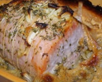Rôti de porc au lait concentré non sucré