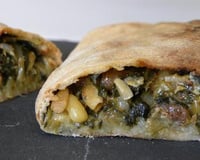 Calzone aux blettes, Roquefort et poires