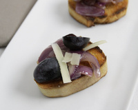 Tartines apéro aux raisins