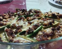 Courgettes farcies à la viande hachée