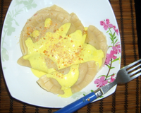 Ravioles à la sauce curcuma