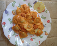 Raviolis sauce onctueuse