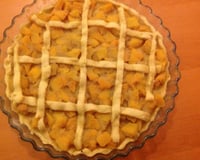 Tarte à la compote de kaki vanillée