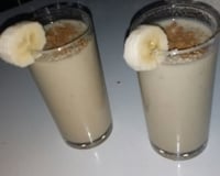 Milk shake à la banane et à la vanille