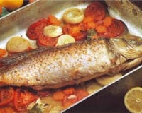 Carpe farcie aux petits légumes