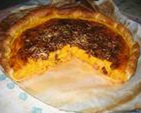 Tarte au potiron et champignons de Paris