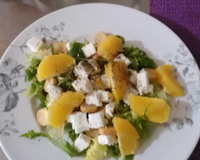 Salade de roquette aux oranges et féta