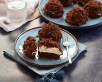 Dômes au chocolat et à la banane