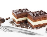 Délice au chocolat blanc et chocolat noir