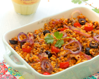 Plat unique simple et riche et en goût prêt en 20 min top chrono ! Une recette proposée par Agnès du blog 'Bikini et Gourmandise'.