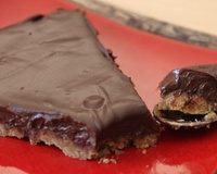 Tarte chocolat carambar sur lit de speculoos