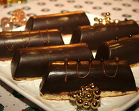 Bûchettes aux chocolat et à la framboise