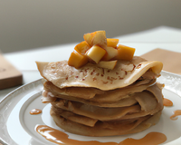 Crêpes pommes caramel