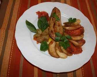 Foie gras poêlé aux pommes et son miel de pomelos