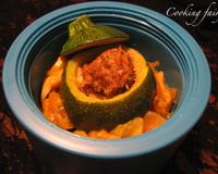 Courgettes rondes farcies