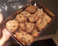 Cookie aux pépites de chocolat et flocons d'avoine