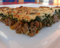Gratins de bœuf aux tomates, épinards et ricotta