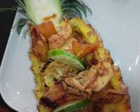 Poulet à l'ananas et au miel
