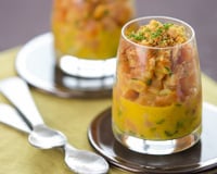 Crumble de saumon aux agrumes et Savora